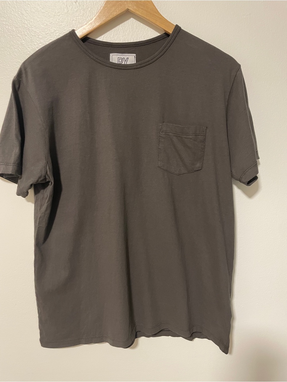 PX Men’s Short Sleeve Pocket Tee in Charcoal Gray Eco Friendly New with Tag
